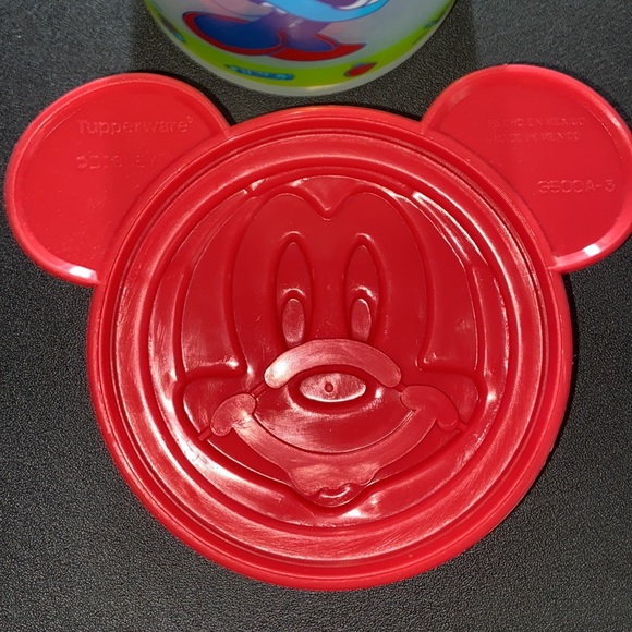 VINTAGE Tupperware Mickey & Minnie Storage Cup with Lid - Picture 6 of 7